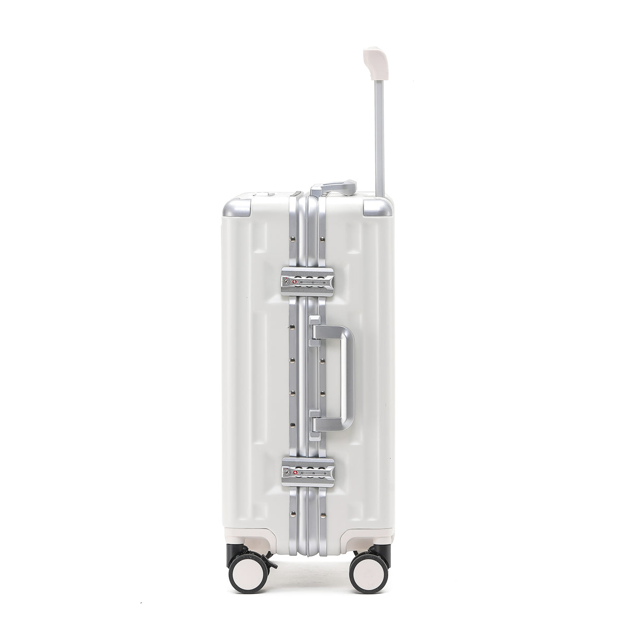 PRIME CHECKED SUITCASE WHITE | PORTABLE USB-C CHARGER