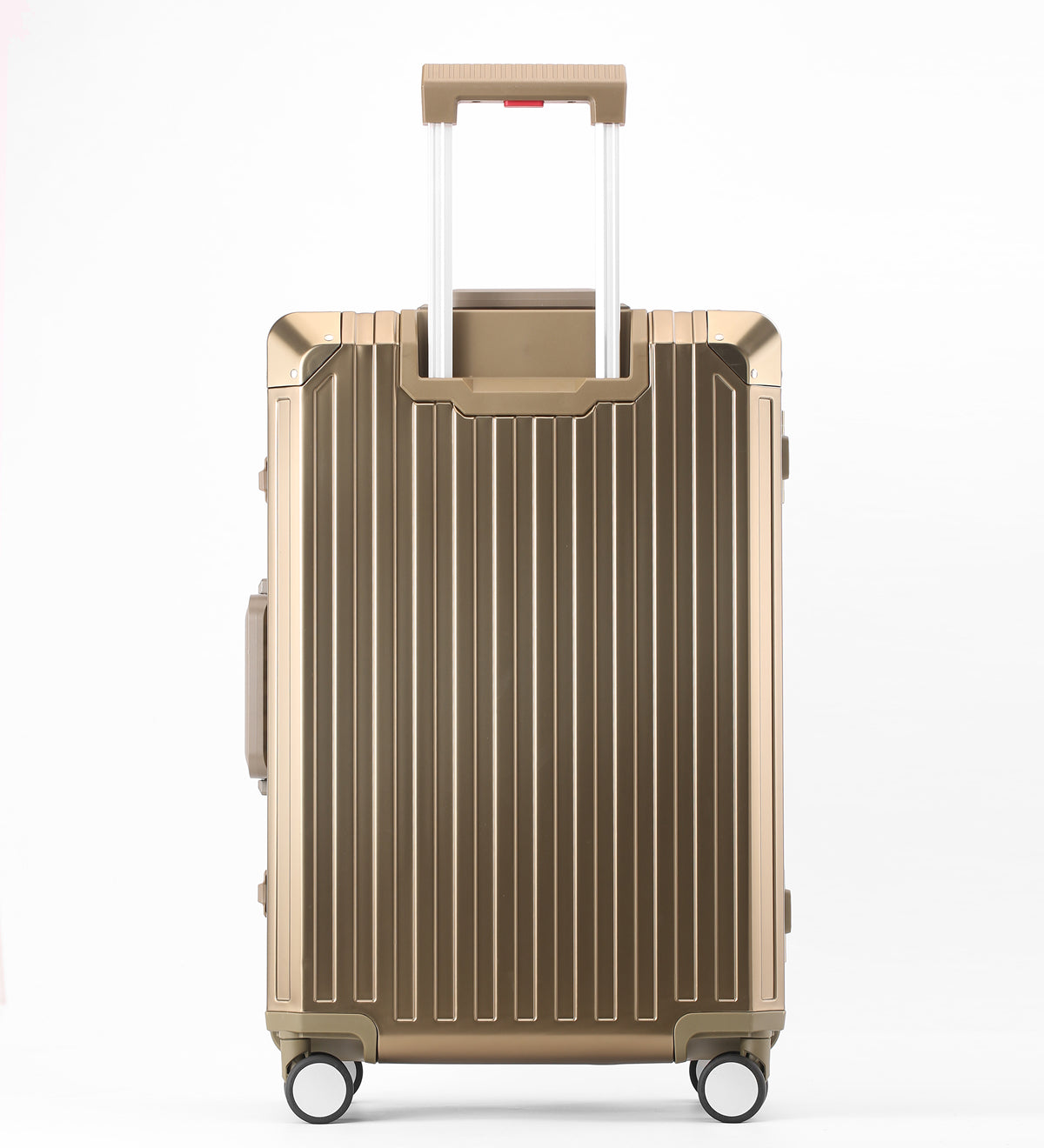 MONO CHECKED SUITCASE GOLD | ALUMINUM