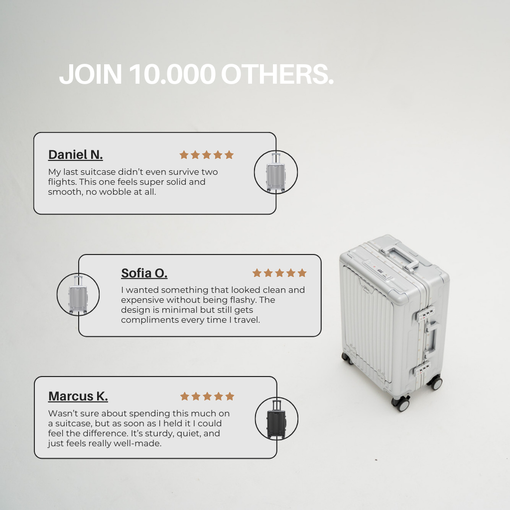 PRIME USB CHARGER SUITCASE | SILVER