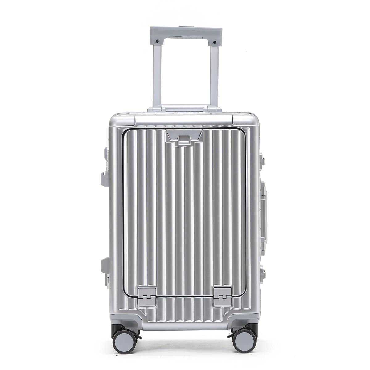 PRIME CHECKED SUITCASE WHITE | PORTABLE USB-C CHARGER