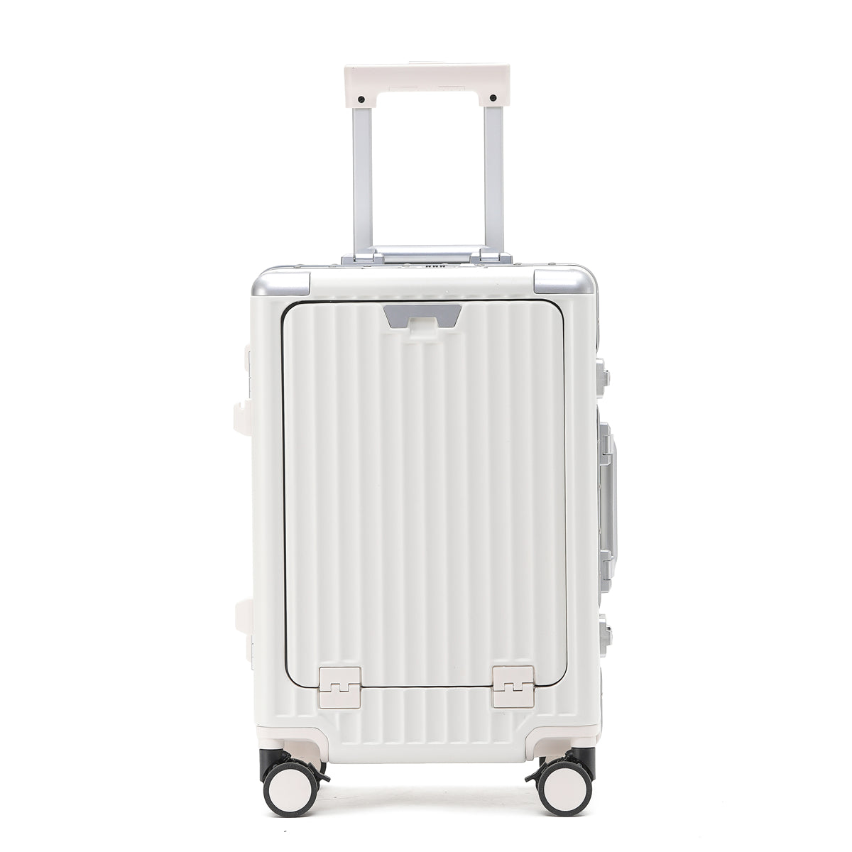 PRIME CARRY-ON SUITCASE WHITE | PORTABLE USB-C CHARGER