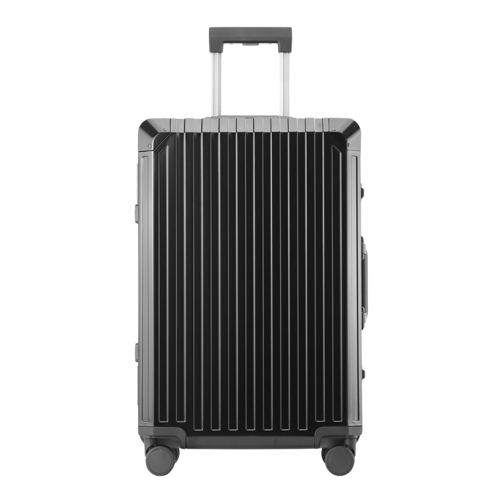MONO CHECKED SUITCASE BLACK | ALUMINUM